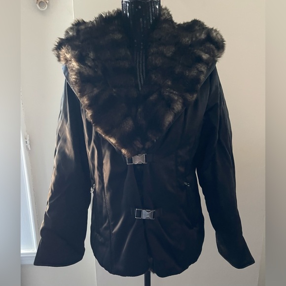 Park Hurst Outdoor Edition Black Satiny Jacket Size Medium - Picture 2 of 16